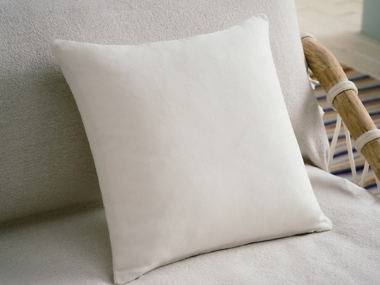 Μαξιλαροθήκη Διακοσμητική Eartha 372/16 Cloud White Gofis Home 43X43 100% Βαμβάκι
