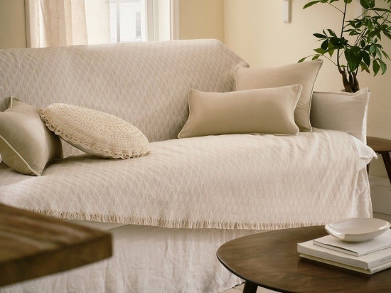 Ριχτάρι Fianna 328/06 Beige Gofis Home Τριθέσιο 180x310cm Βαμβάκι-Πολυέστερ