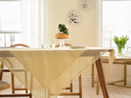Τραπεζομάντηλο Alcyone 046/10 Pollen Yellow Gofis Home 144x144 100% Βαμβάκι