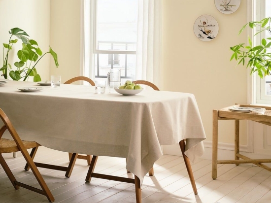Τραπεζομάντηλο Norah 370/06 Linen Gofis Home 135X180cm Βαμβάκι-Πολυέστερ