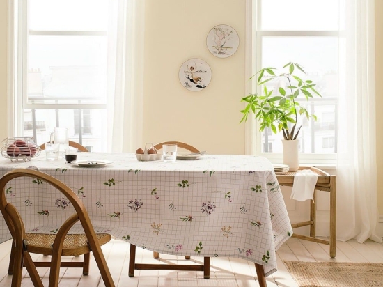 Τραπεζομάντηλο Livia 144 Multi Gofis Home 145X145 Βαμβάκι-Πολυέστερ