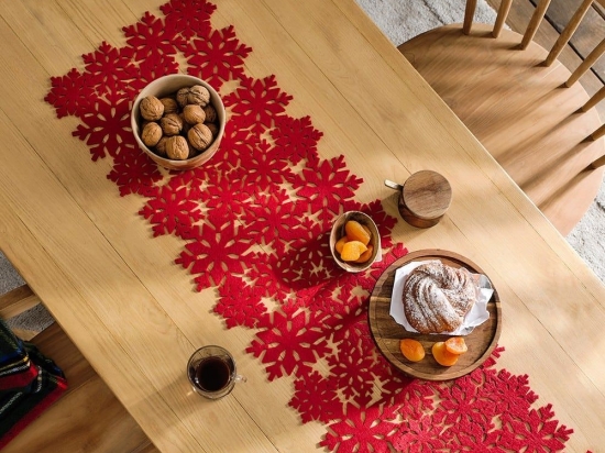 Runner Χριστουγεννιάτικο 638 Red Gofis Home 33x120