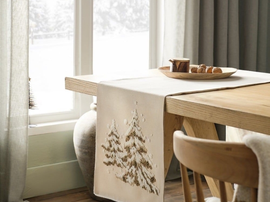 Runner Χριστουγεννιάτικο 459 Beige Gofis Home 37X160