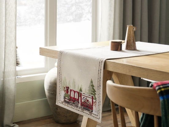 Runner Χριστουγεννιάτικο 931 Beige-Red Gofis Home 42x140