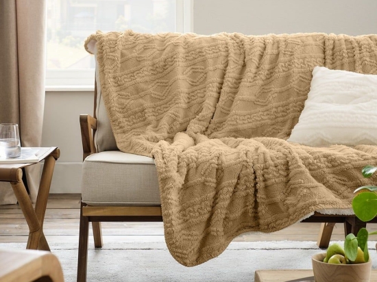 Κουβέρτα Καναπέ Nellie 725/04 Craft Beige Gofis Home 130X170 135x175cm Πολυέστερ