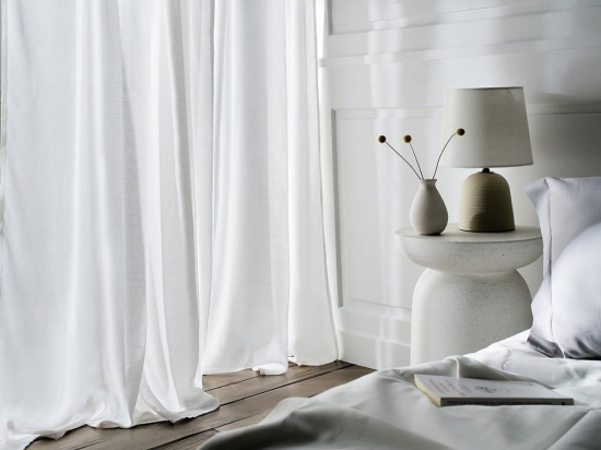 Κουρτίνα Renata 506/05 Με Σιρίτι Off White Gofis Home 140X280 Bamboo-Πολυέστερ
