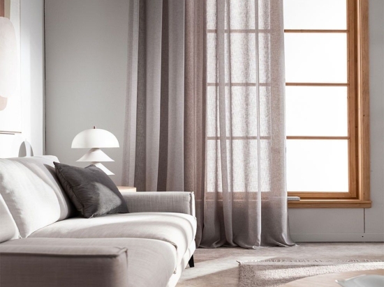 Κουρτίνα Combe AW23 502/48 Με Τρουκς Shadow Grey Gofis Home 140X280 Πολυέστερ
