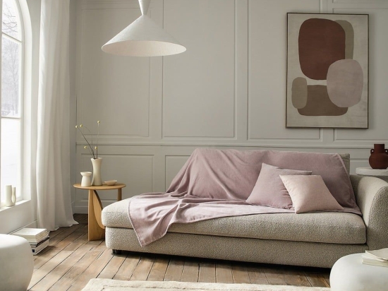 Ριχτάρι Luna 427/19 Grey Mauve Gofis Home Διθέσιο 180x250cm Πολυέστερ