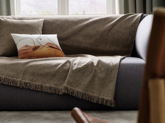 Ριχτάρι Storm 362/45 Warm Beige Gofis Home Διθέσιο 180x250cm Πολυέστερ