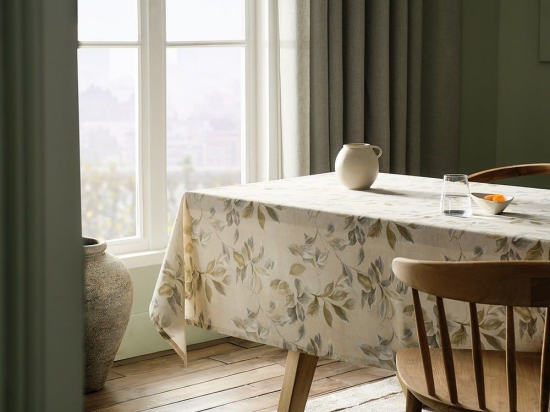 Τραπεζομάντηλο Fiorenza 257 Beige-Green Gofis Home 135Χ135 Βαμβάκι-Πολυέστερ