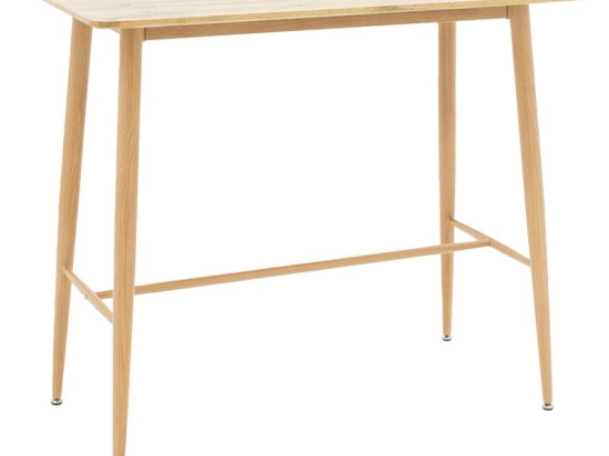 Tραπέζι μπαρ Harriet pakoworld MDF φυσικό 120x60x105εκ