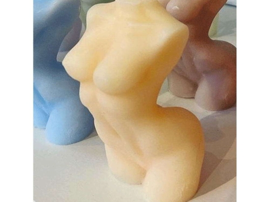 Κερί Female Body 5-copy 11x3/4cm Yellow Milk&Honey Παραφίνη