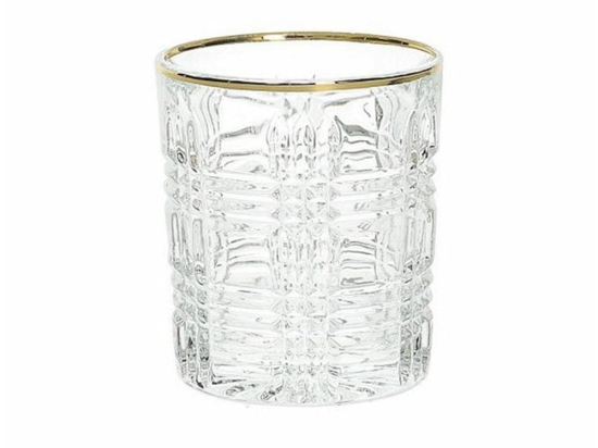 Ποτήρι Ουίσκι Emma D755727001H 270ml Clear-Gold Jaspers Tabletop Γυαλί