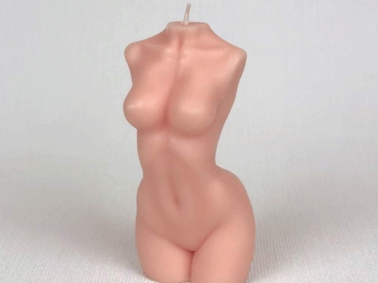 Κερί Mae #056 10x5cm Pink Jaspers Tabletop Παραφίνη
