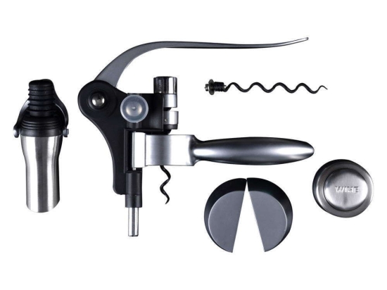 Σετ Κρασιού 5Τμχ Listrac BGMP-5118 Black-Silver MasterPro Ατσάλι,Πλαστικό