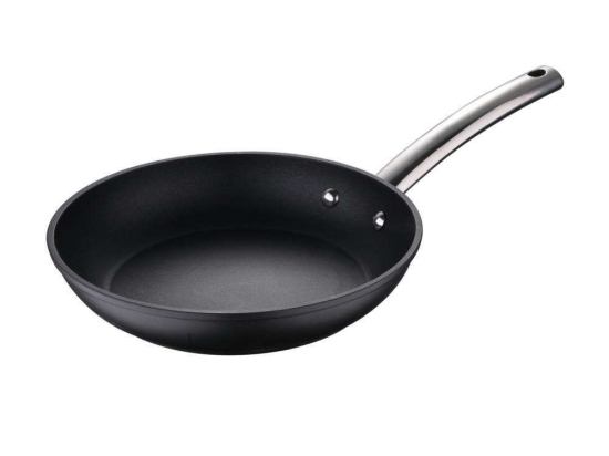 Τηγάνι Αντικολλητικό Αλουμινίου Foodies BGMP-3553 Φ28x5,5cm Black-Silver MasterPro 28cm Αλουμίνιο