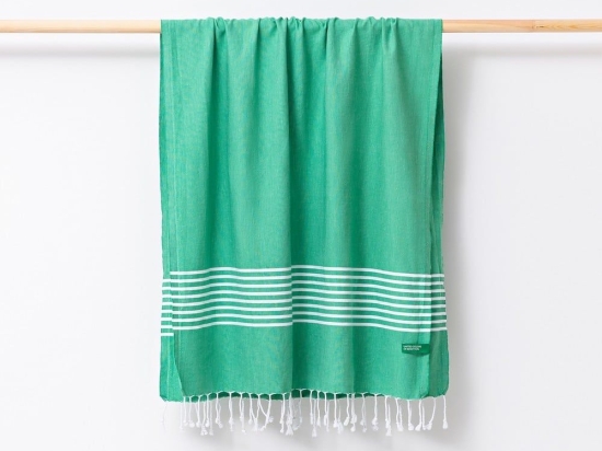 Πετσέτα Θαλάσσης - Παρεό Po Green Benetton Θαλάσσης 80x165cm 100% Βαμβάκι