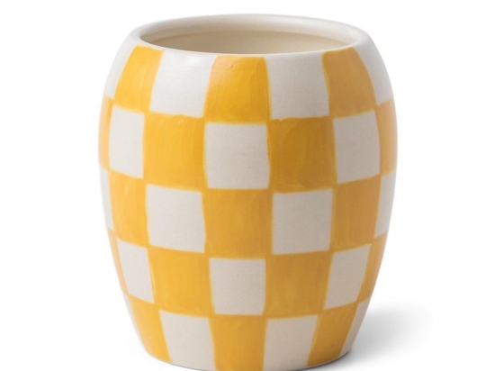 Κερί Σόγιας Αρωματικό Checkmate Golden Amber 311gr Σε Κεραμικό Δοχείο 10x10,5cm Paddywax Κερί Σόγιας