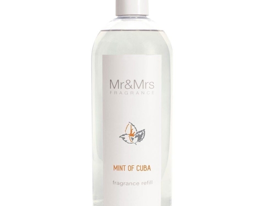 Refill Για Αρωματικό Χώρου Blanc Diffuser Mint Of Cuba 1L Mr & Mrs Fragrance Πλαστικό