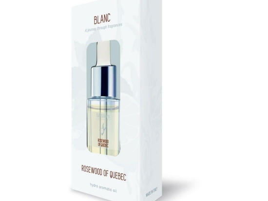 Αιθέρια Έλαια Blanc Υδατοδιαλυτά Rosewood Of Quebec 15ml Για Ultrasonic Diffuser Mr & Mrs Fragrance Γυαλί