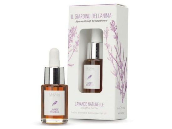 Αιθέρια Έλαια Lavande Naturelle 15ml Υδατοδιαλυτά Για Ultrasonic Diffuser Mr & Mrs Fragrance Γυαλί