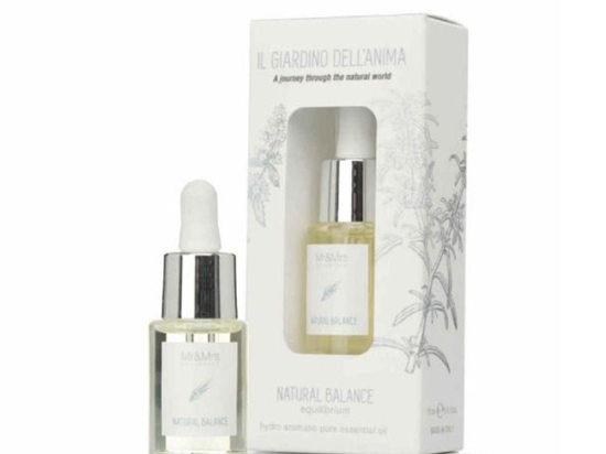 Αιθέρια Έλαια Natural Balance 15ml Υδατοδιαλυτά Για Ultrasonic Diffuser Mr & Mrs Fragrance Γυαλί