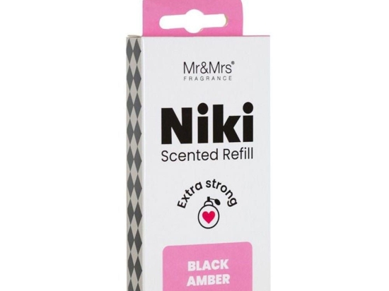 Ανταλλακτικό Για Αρωματικό Αυτοκινήτου Niki Black Amber 5,6x6,8cm Mr & Mrs Fragrance EVA