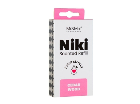 Ανταλλακτικό Για Αρωματικό Αυτοκινήτου Niki Cedar Wood 5,6x6,8cm Mr & Mrs Fragrance EVA