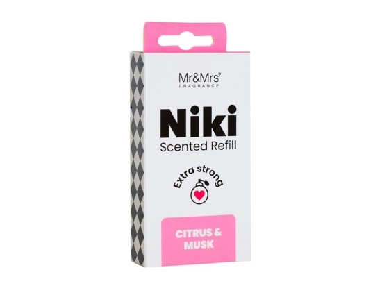 Ανταλλακτικό Για Αρωματικό Αυτοκινήτου Niki Citrus And Musk 5,6x6,8cm Mr & Mrs Fragrance EVA