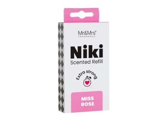 Ανταλλακτικό Για Αρωματικό Αυτοκινήτου Niki Miss Rose 5,6x6,8cm Mr & Mrs Fragrance EVA
