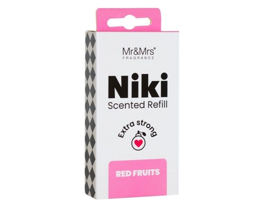 Ανταλλακτικό Για Αρωματικό Αυτοκινήτου Niki Red Fruits 5,6x6,8cm Mr & Mrs Fragrance EVA
