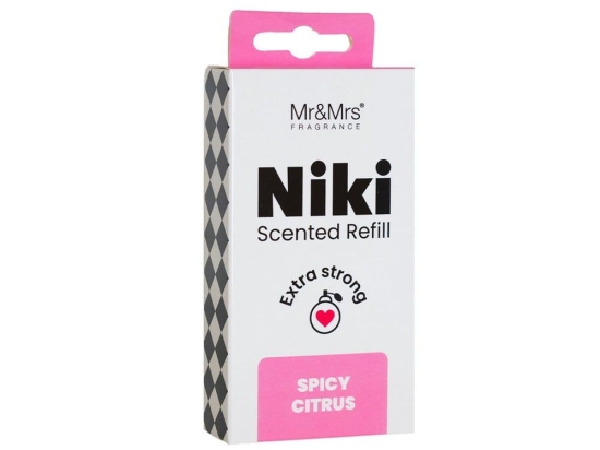 Ανταλλακτικό Για Αρωματικό Αυτοκινήτου Niki Spicy Citrus 5,6x6,8cm Mr & Mrs Fragrance EVA