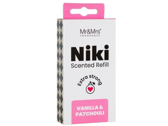 Ανταλλακτικό Για Αρωματικό Αυτοκινήτου Niki Vanilla And Patchouli 5,6x6,8cm Mr & Mrs Fragrance EVA