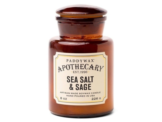 Κερί Σόγιας Αρωματικό Apothecary Sea Salt And Sage 226gr Paddywax Κερί Σόγιας
