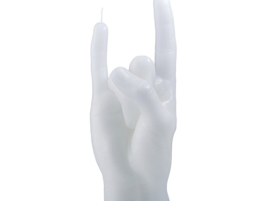Κερί Χειρονομίας You Rock 310gr 20x8x7,5cm White Candle Hand Παραφίνη