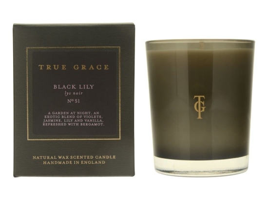 Αρωματικό Κερί Manor Classic Black Lily 190gr True Grace Φυτικό Κερί