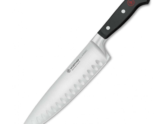 Μαχαίρι Chef Με Ραβδώσεις Classic 1040100220 20cm Black Wusthof Ανοξείδωτο Ατσάλι