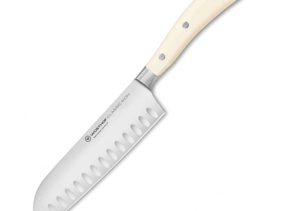 Μαχαίρι Santoku Classic Ikon 1040431317 17cm Cream Wusthof Ανοξείδωτο Ατσάλι