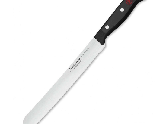 Μαχαίρι Ψωμιού Gourmet 1035045720 20cm Black Wusthof Ανοξείδωτο Ατσάλι