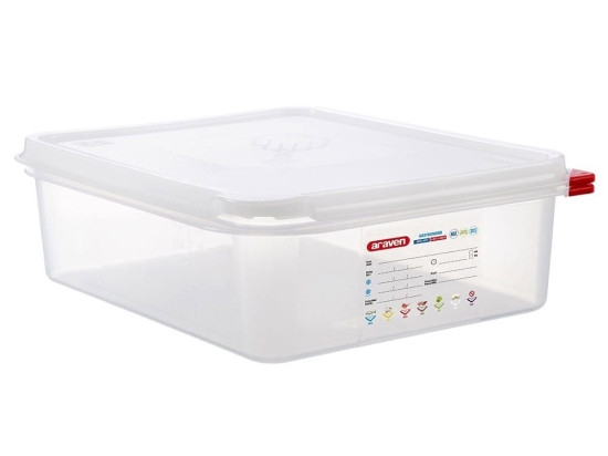 Φαγητοδοχείο Πλαστικό Hermet.Gn 1/2 AR00003033-6.5Lt 325X265X100Mm Araven Πλαστικό