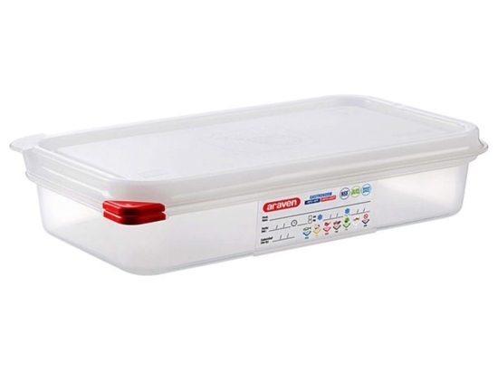 Δοχείο Αποθήκευσης Τροφίμων Hermet.Gn 1/3 AR00003029-2.5Lt 325X176X65Mm Araven Πλαστικό