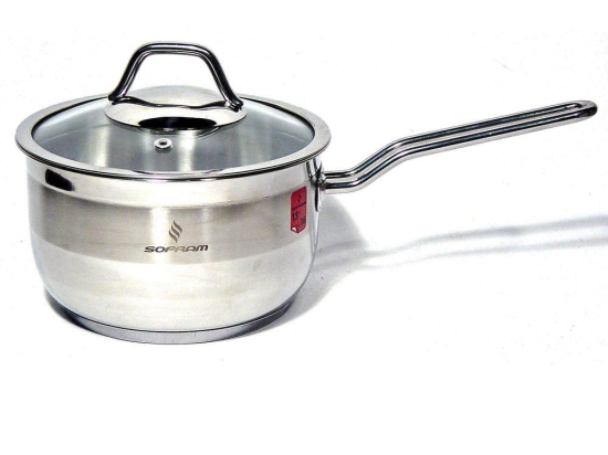 Κατσαρολάκι Γάλακτος YMS00200218 18X10Cm - 2.3Lt Soft Inox Max Home 18 cm Ανοξείδωτο Ατσάλι