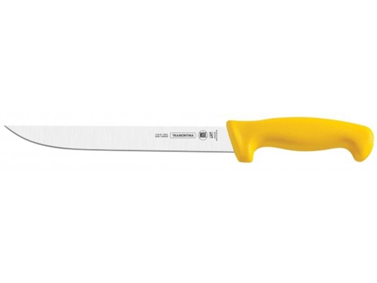 Μαχαίρι Κρέατος TR24605057 18cm Από Ανοξείδωτο Ατσάλι Silver-Yellow Tramontina Ανοξείδωτο Ατσάλι
