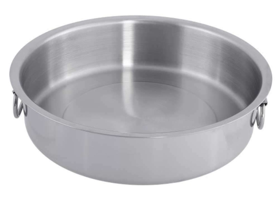 Ταψί Στρογγυλό ISF01104032 Φ32cm Inox 18/10 Isfa Metal Ανοξείδωτο Ατσάλι