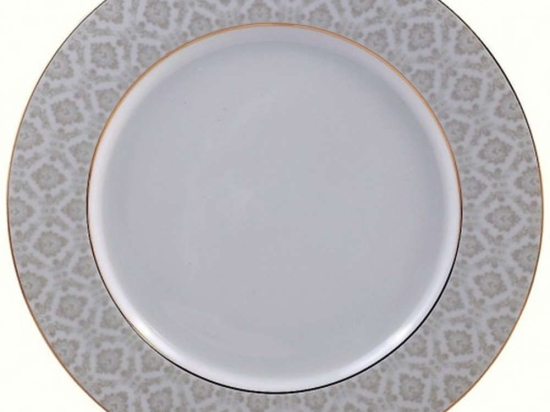 Πιάτο Φρούτου Πορσελάνινο PR14141103 20cm White-Gold Oriana Ferelli® Πορσελάνη