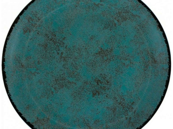Πιατέλα Στρογγυλή Πορσελάνινη PR18274805 Teal 31cm Turquoise Oriana Ferelli® Πορσελάνη