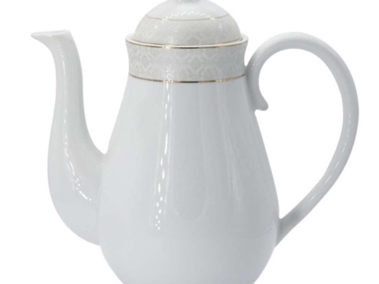 Τσαγιέρα Πορσελάνινη PR14141111 1150cc White-Gold Oriana Ferelli® Πορσελάνη