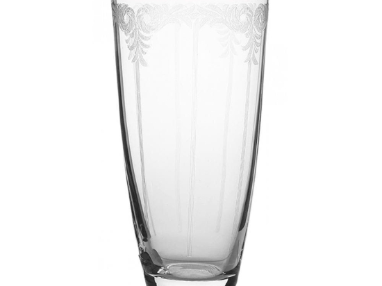 Ποτήρι Νερού Elisabeth CLX08106011 350ml Clear-Silver Από Κρύσταλλο Βοημίας Κρύσταλλο
