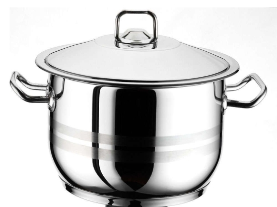 Κατσαρόλα Arian 430 ISF00100126 8lt 26x16cm Inox Isfa Metal 26cm Ανοξείδωτο Ατσάλι