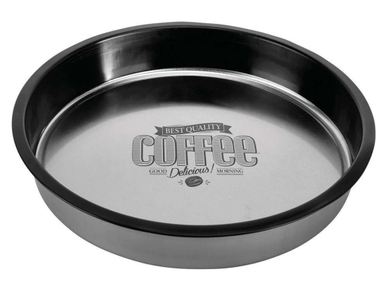 Δίσκος Σερβιρίσματος Brasserie SR00521285 Φ33cm Black Sitram Μέταλλο